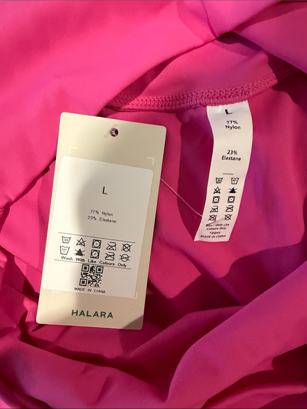 HALARA Hot Pink High-Low Active Skort - Picture 2 of 3